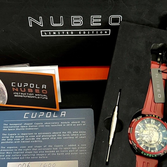 Nubeo 50mm Cupola Ltd Edition 006/600 Automatic Watch w/2 Silicone Straps $1350 - Picture 2 of 13